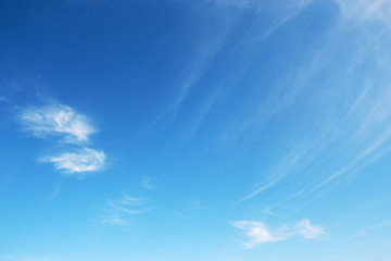 blue sky and white clouds.
