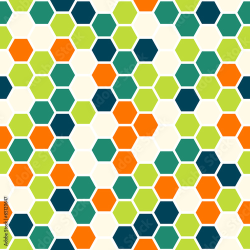 Fototapeta na wymiar Hexagon seamless pattern