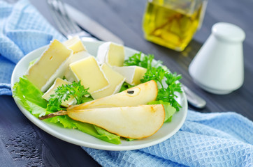 Wall Mural - camembert and pears