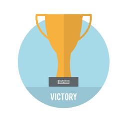 Wall Mural - golden trophy winner cup