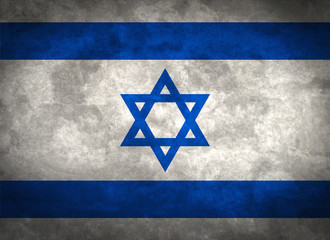 Wall Mural - Israel grunge flag