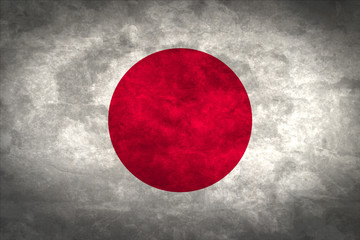 Wall Mural - Japan grunge flag