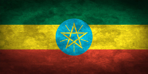 Wall Mural - Ethiopia grunge flag