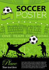 Wall Mural - Soccer Poster