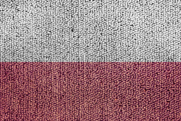 Polish textured flag