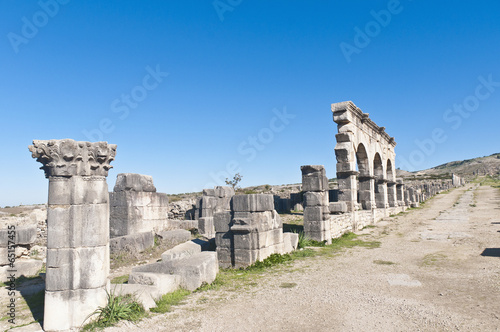 Plakat na papierze fotorealistycznym Hercules działa dom w volubilis, Maroko