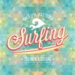 Surfing poster. Vector illustration.