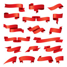 Biggest Collection Of Vector Red Ribbons