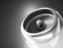 Front View Of A Jet Engine