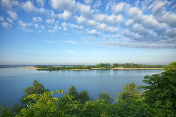 Sticker - Top view of lake