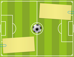 Wall Mural - Vector background. Soccer.