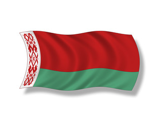 Illustration,Flagge von Belarus