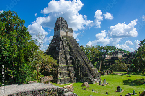 Fototapeta na szkło Ruiny Tikal Maya w Gwatemali