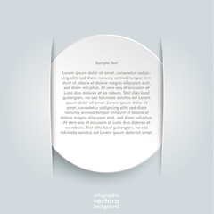 Wall Mural - Convert White Circle 2 Sides