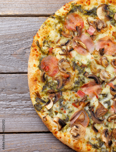 Naklejka samoprzylepna Pieczarki do pizzy