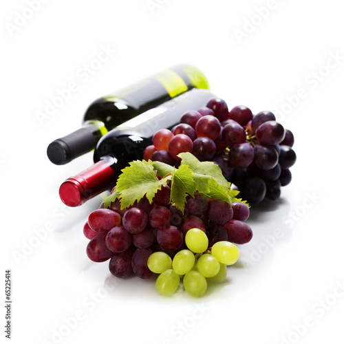 Naklejka dekoracyjna Wine and grape