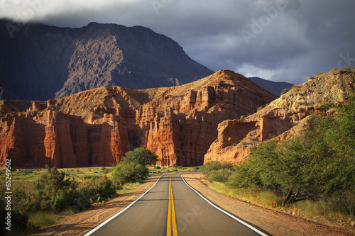 Obraz na płótnie canvas czteroczęściowy "tetraptyk" Quebrada de cafayate, Salta, Argentyna