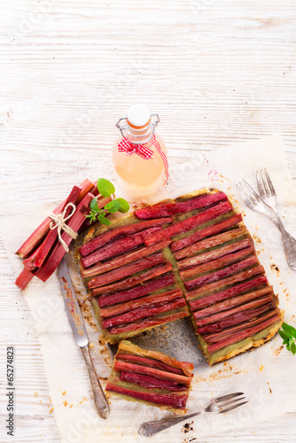 Fototapete rhubarb cake