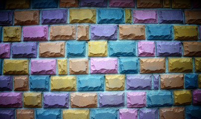 Art walls with colorful.