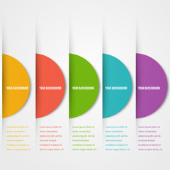 Wall Mural - abstact circles template. color icon. vector.