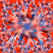 Abstract Background In Red And Blue. Computer Generated Graphics