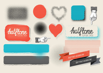 Vector Halftone Texture Pack