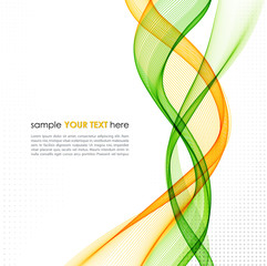 Wall Mural - abstract orange line vector background