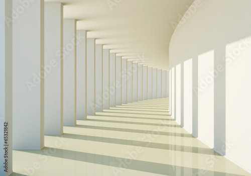 Tapeta ścienna na wymiar 3D abstract corridor