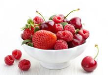 Bowl Of Fresh Berries