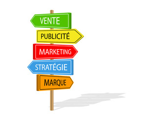 Canvas Print - Panneaux VENTE PUBLICITE MARKETING STRATEGIE MARQUE