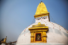 Buddhist Stupa In Bodnath
