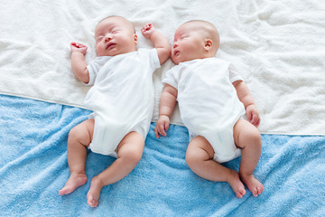 Sticker - Adorable twin baby