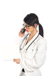 © fotocerva - Attractive female doctor with white sign