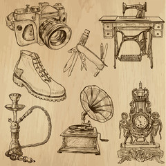 Poster - Objects - vector set no.2 - hand drawings