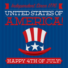 Independence Day Card In Vector Format.