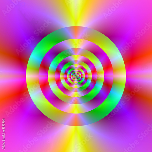 Fotoboard na płycie Pierścienie psychedeliczne