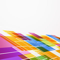 Wall Mural - bright colorful abstract tile background