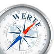 © Coloures-Pic - Kompass mit dem Wort 'WERTE'