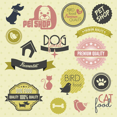 pet label set