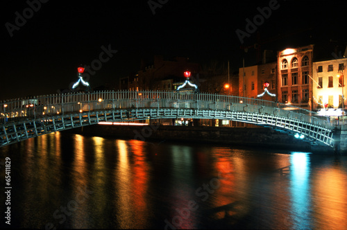 Naklejka samoprzylepna Nowy rok w ha'penny bridge