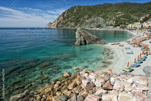 Fotoboard na płycie Krajobraz plaży Cinque Terre