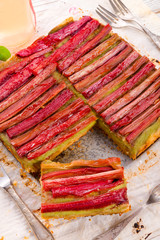 Leinwandbilder - rhubarb cake