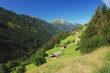 View of the alpine village Brandberg, Austrian Alps