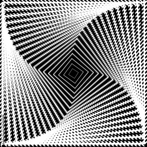 Board z aluminiowym obramowaniem Projekt monochromatyczne zakrętas ruch kwadrat tło geometryczne