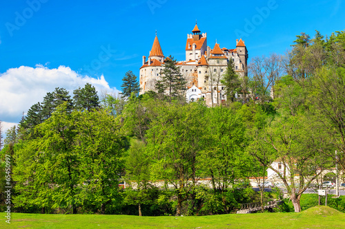 Board z aluminiowym obramowaniem Słynny zamek Dracula, otręby, Transylwanii, Rumunii