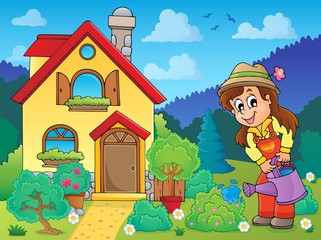 Sticker - House and gardener 1