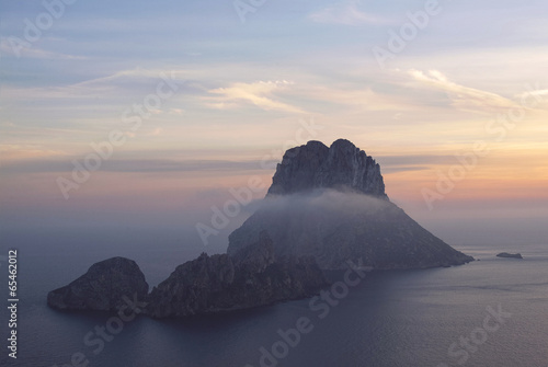 Plakat na papierze fotorealistycznym Wysepka es vedra na ibizie (Hiszpania)