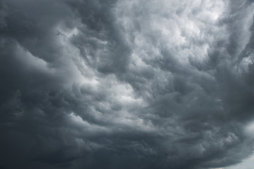 Wall Mural - Dramatic sky with dark clouds