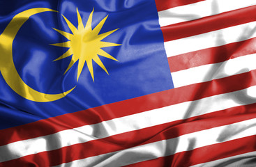 Wall Mural - Malaysia waving flag