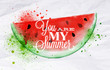 Poster fruit watermelon
